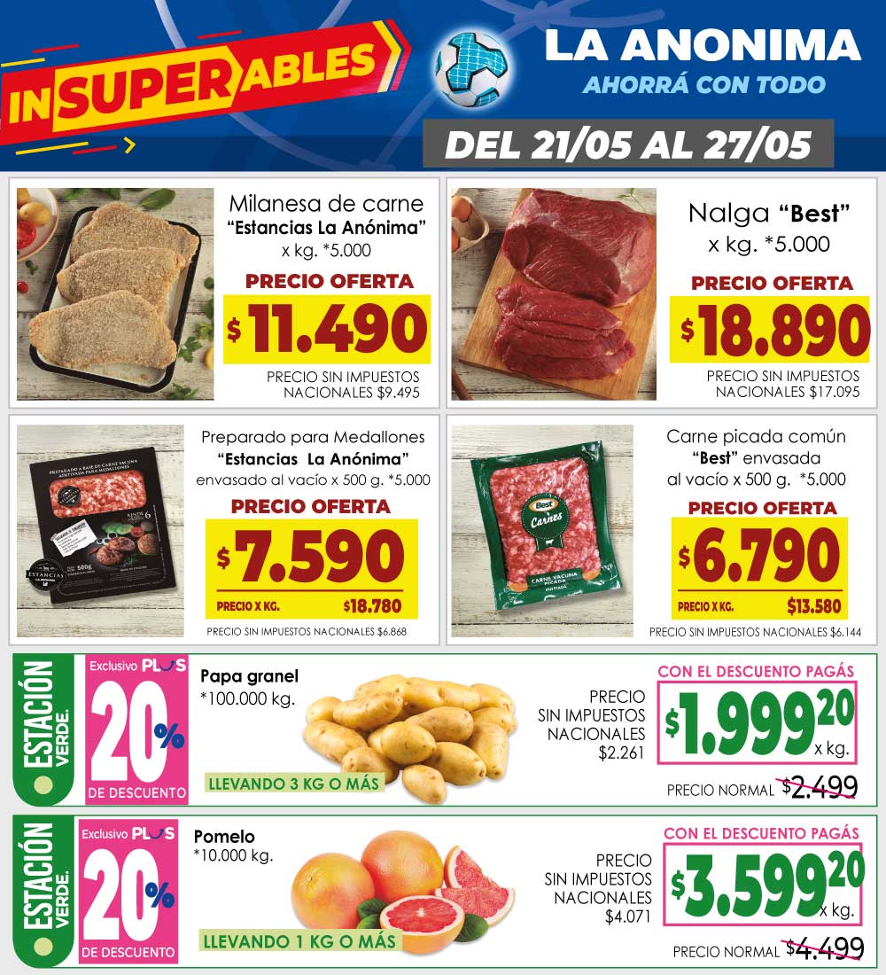 La  Anonima - VIGENCIA 21 AL 27-05